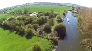 Hubsan 501s - The River Nene in the sunshine.