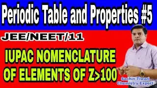#PERIODIC TABLE |L5| IUPAC NOMENCLATURE OF ELEMENTS|  s, p, d, f bolck elements