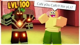 LEVEL 100 *PRO* CARRYING LOW LEVELS *NOOBS* | Roblox: Dungeon Quest