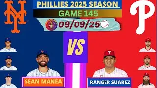Philadelphia Phillies vs. New York Mets LIVE PLAY-BY-PLAY (09-09-25) #phillies #mets