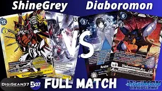 ShineGreymon Ruin Mode Turbo VS Diaboromon | Digimon Card Game | BT14 Blast ACE