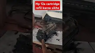 hp 12a toner refling #repair #printer #printerrepair #epson #automobile #laptop #smartphone