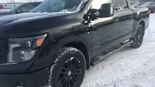 2018 Nissan Titan Midnight Edition personalized walk around video for Dev