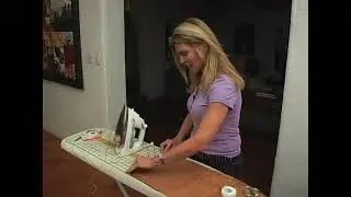 How to Finish the Edge of a Table Runner with Stitch Witchery