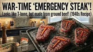 🥩 Имитация стейка Ти-Бон 🆘 Экстренный стейк по рецепту военного времени 1940-х годов - Лучше, чем...