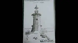 Light House Drawing🗼🏠 | Pen Drawing | Maanga Kuchi |#shorts #comment