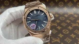 Rose gold AP watch Royal Oak #apwatch #diamonds#luxury#luxurywatches#jewelry#fashion#moissanite