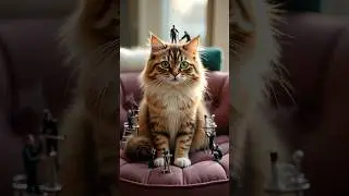 Tiny Workers Grooming World's Largest Cats
