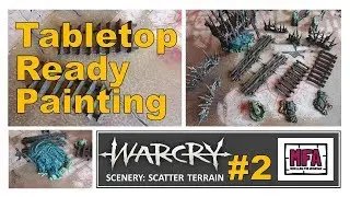 WARCRY Scenery painting video  #2: Scatter Terrain: Tabletop ready painting