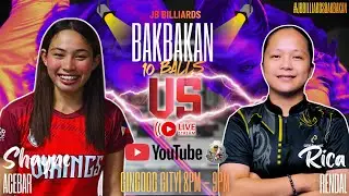 SHAYNE ACEBAR VS RICA RENDAL | 10 BALLS PAREHAS
