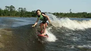 2019 Ronix Kids Surfer Super Sonic Space Odyssey Powertail Wakesurfer