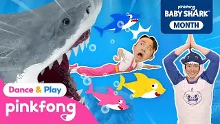 🦈 SHARKS! Run Away! + Baby Shark Dance Remix｜Shark Month Special｜Pinkfong Dance & Play Official