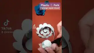 Rolled Flower Hack household items, fork & pencil #cricut  #rolledflower #lifehacks #svg #craft #diy