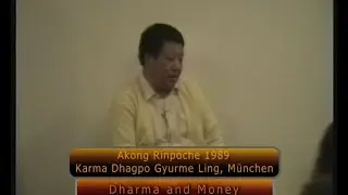 Akong Rinpoche 1989 Munich. 