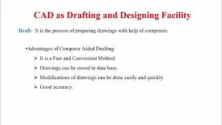 Introduction to CAD CAM
