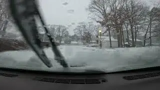 Trying To Get The Family Food During A Snow Storm