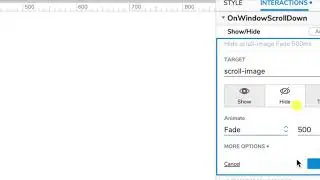 Axure RP 9, week 9.4, simple scrolling effects