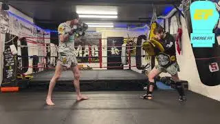 Muay Thai Tutorial &ndash; Rear Teep to Front Knee Combo | Timing & Power