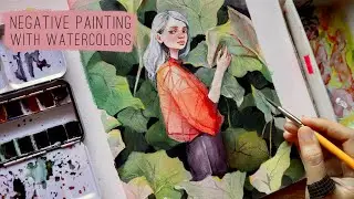 Negative Painting with Watercolors | Explained and Tips