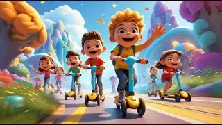 Sunshine Scooter Kids Go Fast | Fun Kids Rhyme Adventure | Rhyme Land