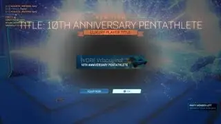 Rocket League&reg; Player Title:  10TH ANNIVERSARY PENTATHLETE