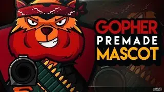 Premade Mascot Design Gopher &bull; SpeedArt