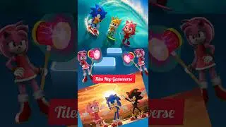 Sonic The Hedgehog vs Knuckles vs Shadow vs Amy Rose || Tiles Hop EDM Rush Game #sonic #trending