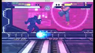 Street Fighter Evil Ryu Vs Agent Venom battle fight scene Mugen screen pack PC gaming