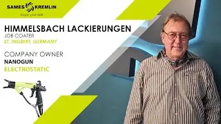 HIMMELSBACH Lackierungen: Wir haben uns f&uuml;r die elektrostatische Spritzpistole Nanogun entschieden.