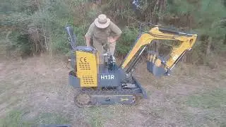 testing mini excavator for the first time post modifications.