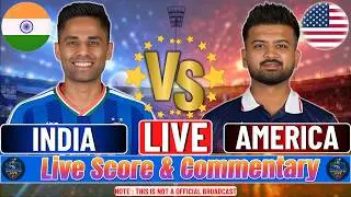 🔴 LIVE: India vs USA | ICC Men&rsquo;s T20 World Cup 2026 | Live Score & Commentary