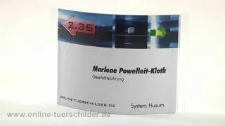 T&uuml;rschilder Serie Husum