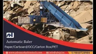 Carton Box/OCC/Paper/Cardboard Waste Baler - Automatic Horizontal Baler