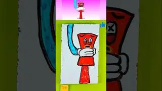 Sprunki 🎵 I Drew Rectangle 🟥 Phase 2 😱 With Water Painting Pen 🖍️ Save The Shapes 💎 #sprunki 🎶