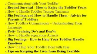 Toddler Behavior: No More Toddler Behavior Problems