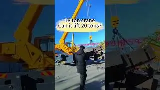 Extreme challenge lifting 20 tons #crane  #china  #manufacturer