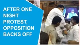 Opposition calls it quit after overnight dharna outside Parliament