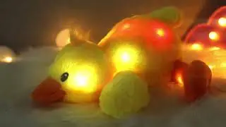 Glow Guards 12'' Musical Light Up Yellow Duck Stuffed Animal Singing Soft Plush Toy
