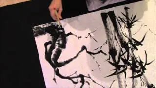 Ogawa Ryu - Sumi-e The Four Gentlemen, by Juliana Galende