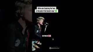 Billie Joe Armstrong thanking the fans at the end of the Saviors tour