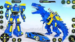 Mega Dino Robot Transformation  Jet Car Bike | Dinosaur Robot Game 2026 | Android @RideUpSG 