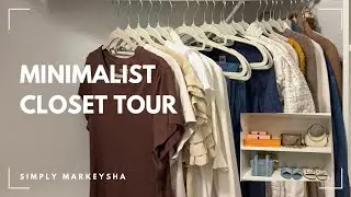 2026 Minimalist Closet Tour | How to organize a Small Closet #minimalistliving #closetorganization 