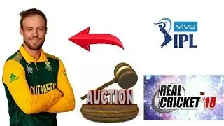 Real cricket 18 auction AB D villiers || TECH WIDFRNDZ