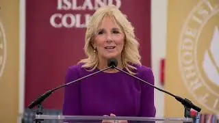 First lady challenges Rhode Island College students: 'Answer this call, become a teacher'