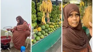 في صلالة والاجواء الخيالية وطبخة كاري الربيان وبعدها جولة عند سوق المشلي والنارجيل .. احمد وممتاز