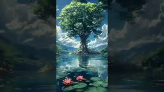 AI&rsquo;s Peaceful Planet | Nature Aesthetic 🎶🍀#digitalnature #aigenerated #ainature #natureshorts