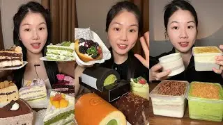 ASMR MUKBANG CAKE #asmreating #mgfoodandmukbang #food #mukbang #eatingshow #cake #dessert #eating 