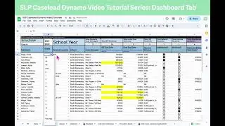 SLP Caseload Dynamo Video Tutorial Series: Dashboard Tab (Part 1/5)