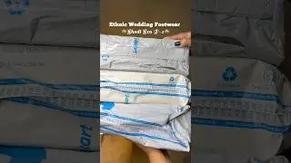 Ethnic wedding footwear | embroidered heels| Metro Footwear #unboxing #shorts