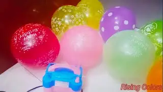 #fun with balloons/flowers, dotted, happy birthday printed #balloonshow #fun #balloons #asmrballoon